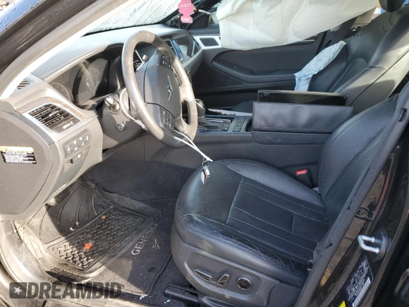 2017 Genesis G80 3.8L with VIN KMHGN4JE2HU205269, listed as a Copart auction lot 50288695 with Not Provided miles and Salvage Title. Bid and sale history available at DreamBid. Image 7.