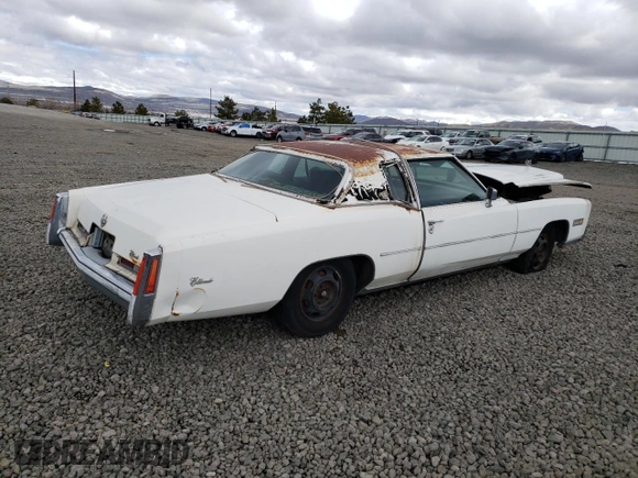 1975 Cadillac Eldorado z VIN 6L47S5Q245199, wystawiony jako Copart lot #51089325 z przebiegiem 2 991 mil mil oraz Czysty tytuł • Clean title. Historia ofert i sprzedaży dostępna na DreamBid. Obrazek 3.