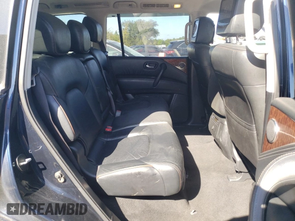 2017 Nissan Armada SV with VIN JN8AY2ND3H9002700, listed as a Copart auction lot 49588585 with 113,852 mi miles and Salvage Title. Bid and sale history available at carsss.com. Image 11.