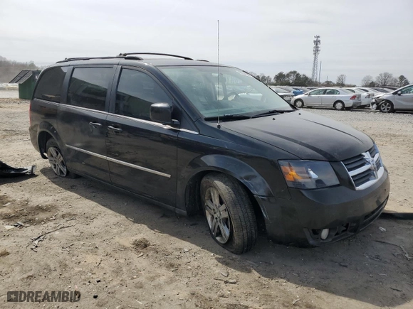 2010 Dodge Grand Caravan SXT with VIN 2D4RN5DX7AR384124, listed as a Copart auction lot 48694595 with 162,020 mi miles and Salvage Title. Bid and sale history available at carsss.com. Image 4.