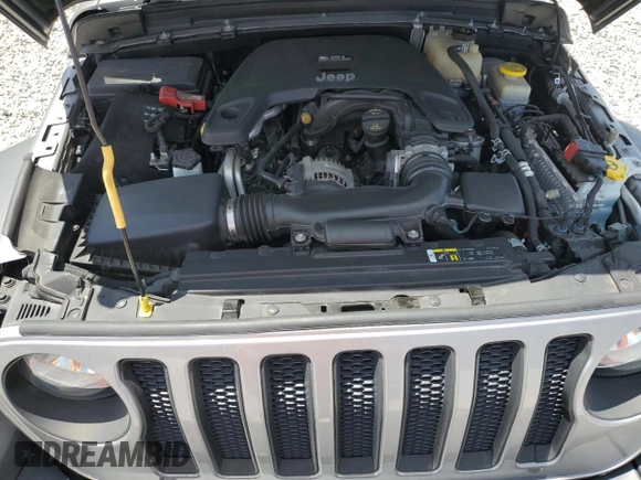 2019 Jeep Wrangler Unlimited Sport S with VIN 1C4HJXDG0KW509912, listed as a Copart auction lot 57597645 with Not provided miles and Salvage title. Bid and sale history available at DreamBid. Image 11.