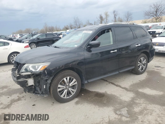 2018 Nissan Pathfinder SV with VIN 5N1DR2MN4JC612187, listed as a Copart auction lot 50704915 with 135,686 mi miles and Salvage Title. Bid and sale history available at carsss.com. Image 1.