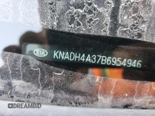2011 Kia Rio LX with VIN KNADH4A37B6954946, listed as a Copart auction lot 52342385 with 151,984 mi miles and Salvage Title. Bid and sale history available at carsss.com. Image 12.