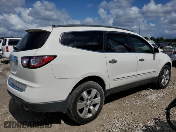 2015 Chevrolet Traverse LTZ with VIN 1GNKVJKDXFJ212107, listed as a Copart auction lot 55721935 with 129,333 mi miles and Clean Title. Bid and sale history available at DreamBid. Image 3.