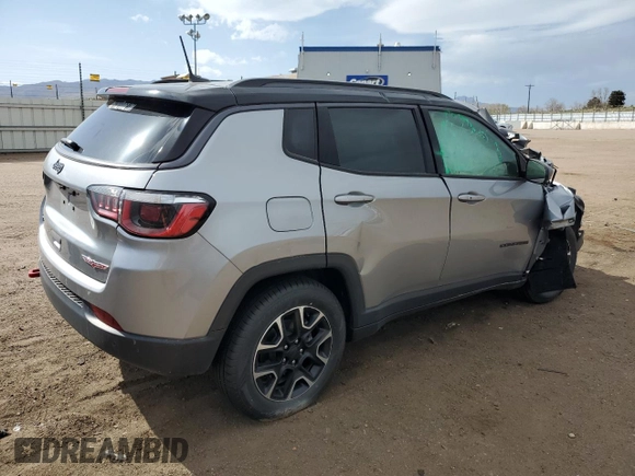 2020 Jeep Compass Trailhawk with VIN 3C4NJDDB4LT132790, listed as a Copart auction lot 49604935 with Not Provided miles and Salvage Title. Bid and sale history available at carsss.com. Image 3.