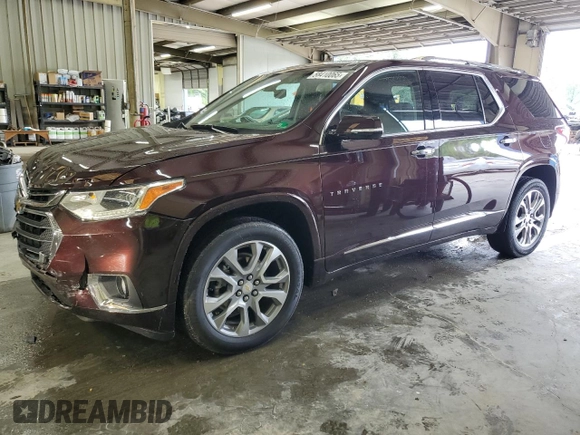 2020 Chevrolet Traverse Premier with VIN 1GNERKKW0LJ301155, listed as a Copart auction lot 58410065 with 47,812 mi miles and Salvage title. Bid and sale history available at DreamBid. Image 1.