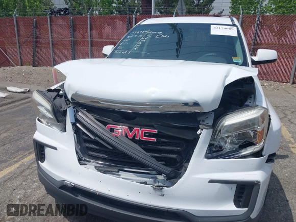 2017 GMC Terrain SLE with VIN 2GKALMEK2H6318433, listed as a IAAI auction lot 42174009 with 187,538 mi miles. Bid and sale history available at carsss.com. Image 6.