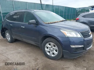 2014 Chevrolet Traverse LS z VIN 1GNKRFKD0EJ158364, wystawiony jako IAAI lot #42355074 z przebiegiem 124 449 mil mil oraz . Historia ofert i sprzedaży dostępna na DreamBid. Obrazek 1.