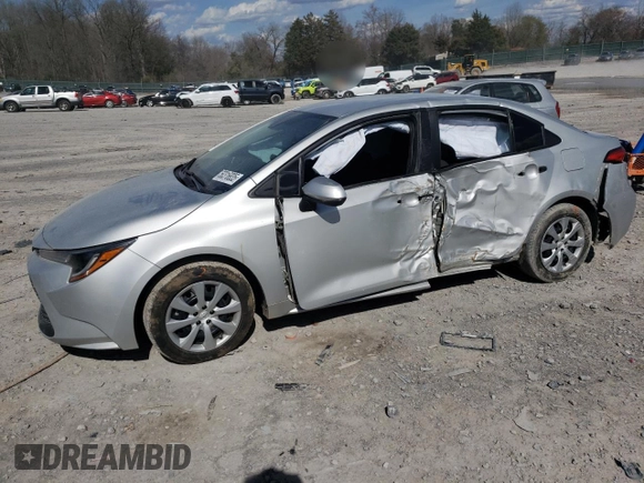 2022 Toyota Corolla LE with VIN 5YFEPMAE6NP354881, listed as a Copart auction lot 50316835 with 37,728 mi miles and Salvage Title. Bid and sale history available at carsss.com. Image 1.