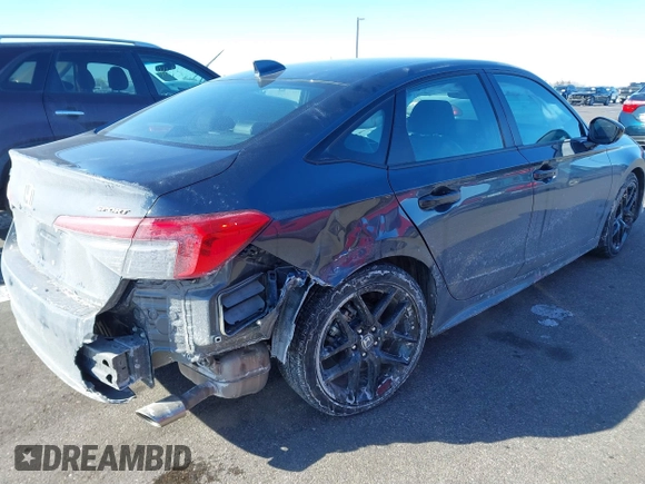 2024 Honda Civic Sport with VIN 2HGFE2F51RH553972, listed as a IAAI auction lot 41630597 with 10,706 mi miles and . Bid and sale history available at DreamBid. Image 4.