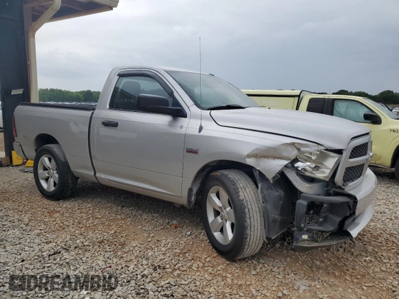 2013 Ram 1500 Express with VIN 3C6JR6AT0DG521721, listed as a Copart auction lot 53837675 with 125,603 mi miles and Salvage title. Bid and sale history available at DreamBid. Image 4.