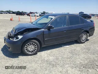 2005 Honda Civic LX with VIN 2HGES16565H579976, listed as a Copart auction lot 54978295 with 173,281 mi miles and Salvage Title. Bid and sale history available at DreamBid. Image 1.