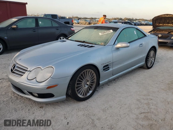2004 Mercedes-Benz SL 55/63 AMG с VIN WDBSK74F64F071683, выставлен на аукционе Copart как лот 75084534 с пробегом Не указан миль и Списание • Salvage title. История ставок и продаж доступна на DreamBid. Изображение 1.