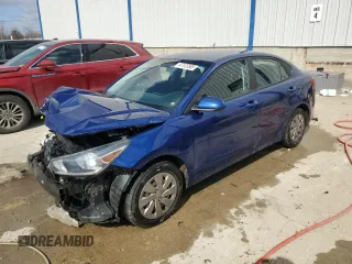 2020 Kia Rio LX with VIN 3KPA24AD2LE318477, listed as a Copart auction lot 47373585 with 74,913 mi miles and Salvage Title. Bid and sale history available at carsss.com. Image 1.