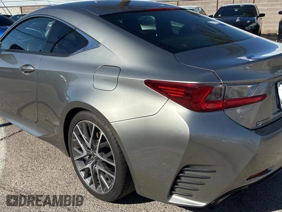 2015 Lexus RC 350 F Sport with VIN JTHHE5BC6F5007330, listed as a Copart auction lot 56431205 with 99,489 mi miles and Clean Title. Bid and sale history available at DreamBid. Image 3.