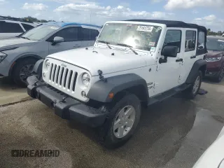 2018 Jeep Wrangler JK Unlimited Sport S with VIN 1C4BJWDG6JL803475, listed as a Copart auction lot 75161774 with 0 mi miles and Salvage Title. Bid and sale history available at carsss.com. Image 1.