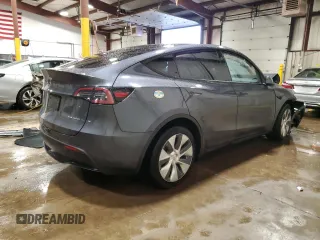 2023 Tesla Model Y Long Range with VIN 7SAYGDEE9PA143955, listed as a Copart auction lot 48114395 with 20,152 mi miles and Salvage Title. Bid and sale history available at DreamBid. Image 3.