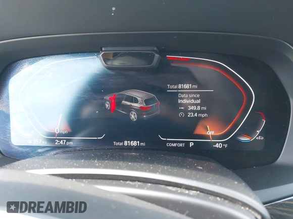 2019 BMW X5 xDrive40i with VIN 5UXCR6C58KLK85270, listed as a IAAI auction lot 42151053 with 81,681 mi miles and . Bid and sale history available at DreamBid. Image 7.