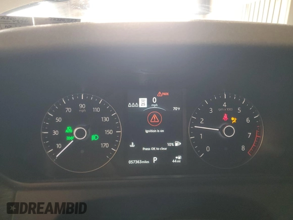 2020 Land Rover Range Rover Velar S with VIN SALYB2EX1LA280789, listed as a Copart auction lot 57108785 with 57,363 mi miles and Salvage title. Bid and sale history available at DreamBid. Image 9.