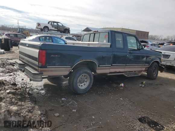 1995 Ford F-150 with VIN 1FTEX15N5SKA70760, listed as a Copart auction lot 43727735 with 295,723 mi miles and Salvage Title. Bid and sale history available at carsss.com. Image 3.