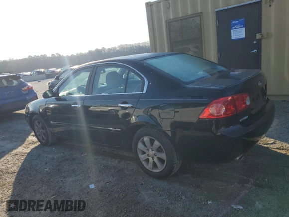 2007 Kia Optima EX with VIN KNAGE124375157960, listed as a Copart auction lot 43616745 with 200,596 mi miles and Clean Title. Bid and sale history available at carsss.com. Image 2.