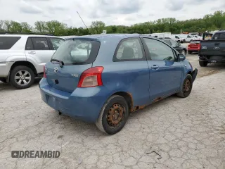 2007 Toyota Yaris with VIN JTDJT903X75095755, listed as a Copart auction lot 54366505 with 244,474 mi miles and Clean Title. Bid and sale history available at carsss.com. Image 3.