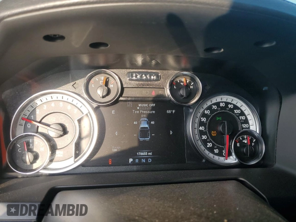2018 Ram 1500 Night with VIN 1C6RR7MT1JS274220, listed as a Copart auction lot 48880025 with 178,655 mi miles and Salvage Title. Bid and sale history available at carsss.com. Image 9.