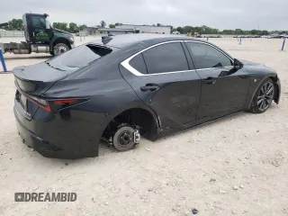 2024 Lexus IS 350 F Sport with VIN JTHGZ1B29R5079076, listed as a Copart auction lot 55539765 with 15,778 mi miles and Salvage title. Bid and sale history available at DreamBid. Image 3.
