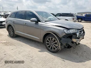 2018 Audi Q7 Premium Plus with VIN WA1LAAF72JD007959, listed as a Copart auction lot 57075265 with 83,380 mi miles and Salvage title. Bid and sale history available at DreamBid. Image 4.