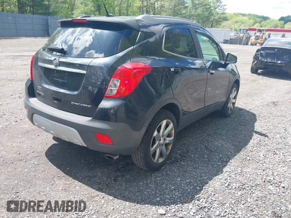 2014 Buick Encore Leather with VIN KL4CJCSB5EB650555, listed as a IAAI auction lot 42208908 with 369,767 mi miles and . Bid and sale history available at carsss.com. Image 4.