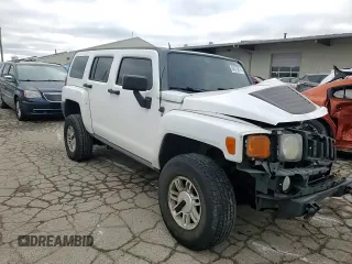 2007 Hummer H3 SUV with VIN 5GTDN13E478256422, listed as a Copart auction lot 84375874 with 203,057 mi miles and Salvage Title. Bid and sale history available at DreamBid. Image 11.