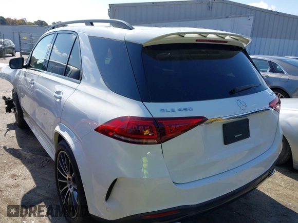 2020 Mercedes-Benz GLE 450 with VIN 4JGFB5KB9LA100253, listed as a IAAI auction lot 40705917 with 50,956 mi miles and . Bid and sale history available at DreamBid. Image 3.