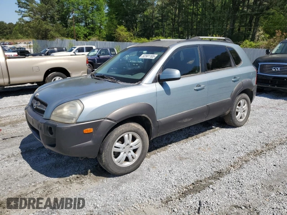 2007 Hyundai Tucson SE with VIN KM8JN12D87U518576, listed as a Copart auction lot 52581165 with 270,183 mi miles and Clean Title. Bid and sale history available at carsss.com. Image 1.