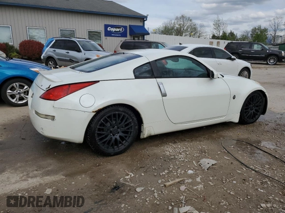 2003 Nissan 350Z Touring z VIN JN1AZ34E43T012305, wystawiony jako Copart lot #53831675 z przebiegiem 201 095 mil mil oraz Nie do naprawy • Non repairable. Historia ofert i sprzedaży dostępna na DreamBid. Obrazek 3.