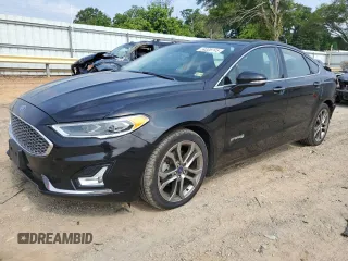2019 Ford Fusion Titanium with VIN 3FA6P0RU7KR202841, listed as a Copart auction lot 59308745 with 125,958 mi miles and Salvage title. Bid and sale history available at DreamBid. Image 1.