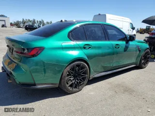 2024 BMW M3 Competition xDrive with VIN WBS43AY04RFR61948, listed as a Copart auction lot 50260775 with 26,626 mi miles and Salvage Title. Bid and sale history available at carsss.com. Image 3.