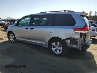 2014 Toyota Sienna L with VIN 5TDZK3DC9ES476369, listed as a Copart auction lot 48244165 with 123,574 mi miles and Salvage Title. Bid and sale history available at carsss.com. Image 2.