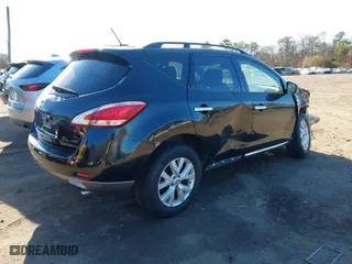 2013 Nissan Murano SL with VIN JN8AZ1MW9DW319516, listed as a IAAI auction lot 40953487 with 105,969 mi miles. Bid and sale history available at carsss.com. Image 4.