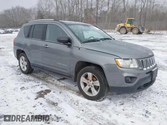 2013 Jeep Compass Sport with VIN 1C4NJDBB4DD280285, listed as a IAAI auction lot 41338884 with 119,714 mi miles. Bid and sale history available at carsss.com. Image 1.