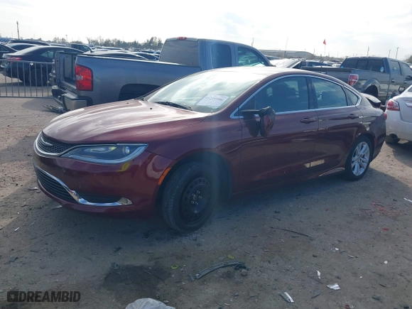 2015 Chrysler 200 Limited with VIN 1C3CCCAB5FN712817, listed as a IAAI auction lot 41239906 with 115,715 mi miles. Bid and sale history available at carsss.com. Image 18.