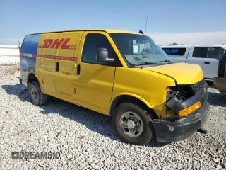 2019 Chevrolet Express Cargo with VIN 1GCWGAFP7K1235413, listed as a Copart auction lot 73735724 with Not provided miles and Salvage title. Bid and sale history available at DreamBid. Image 4.