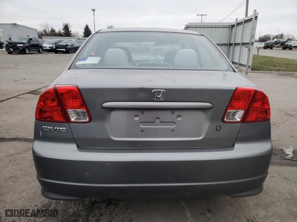 2004 Honda Civic LX with VIN 1HGES16514L017016, listed as a Copart auction lot 84426604 with 0 mi miles and Salvage Title. Bid and sale history available at carsss.com. Image 6.