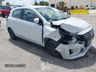 2023 Mitsubishi Mirage ES z VIN ML32AUHJ7PH004930, wystawiony jako IAAI lot #42045075 z przebiegiem 28 201 mil mil oraz . Historia ofert i sprzedaży dostępna na DreamBid. Obrazek 1.