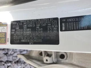 2020 Kia Niro EX Premium with VIN KNDCE3LC0L5422315, listed as a Copart auction lot 69904194 with 45,417 mi miles and Salvage Title. Bid and sale history available at carsss.com. Image 13.