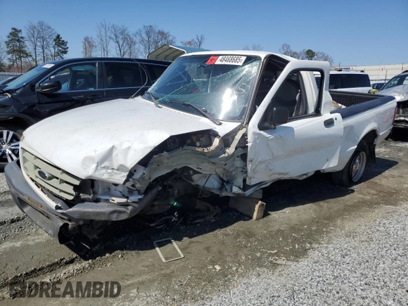 2001 Ford Ranger XL with VIN 1FTYR10D31PB68712, listed as a Copart auction lot 48468685 with 45,354 mi miles and Non Repairable. Bid and sale history available at carsss.com. Image 1.