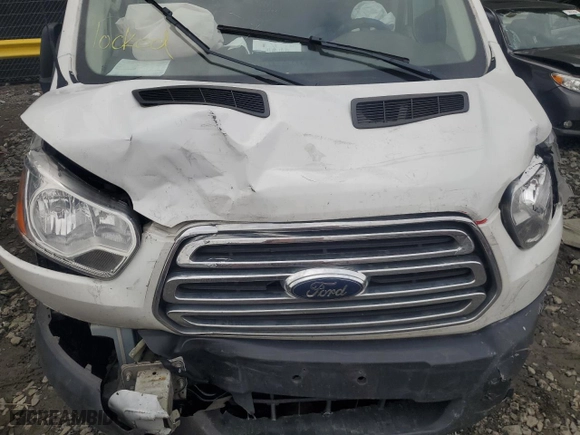 2018 Ford Transit Van with VIN 1FTYR1YM4JKA53750, listed as a Copart auction lot 74674554 with 0 mi miles and Salvage Title. Bid and sale history available at carsss.com. Image 13.