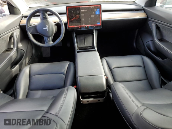 2018 Tesla Model 3 Long Range Battery with VIN 5YJ3E1EA2JF038886, listed as a Copart auction lot 52436365 with 47,548 mi miles and Salvage Title. Bid and sale history available at DreamBid. Image 8.