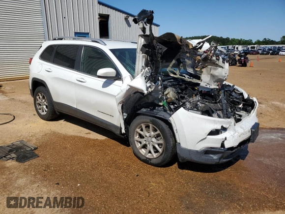 2017 Jeep Cherokee Latitude with VIN 1C4PJLCB9HW573398, listed as a Copart auction lot 52309075 with Not Provided miles and Salvage Title. Bid and sale history available at carsss.com. Image 4.