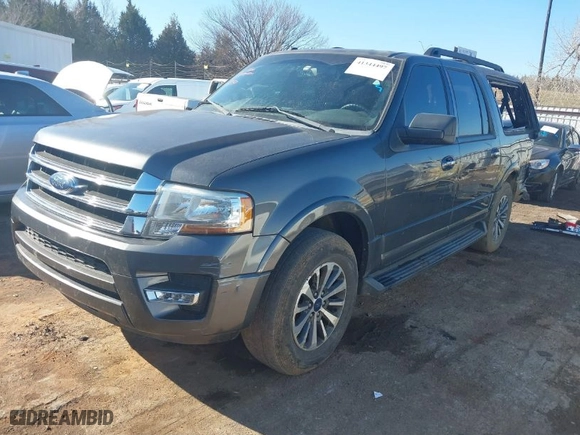 2017 Ford Expedition EL XLT with VIN 1FMJK1HT3HEA07845, listed as a IAAI auction lot 41344497 with 143,563 mi miles. Bid and sale history available at carsss.com. Image 2.