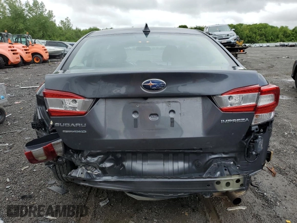 2019 Subaru Impreza Premium with VIN 4S3GKAD69K3614656, listed as a Copart auction lot 57871565 with 113,192 mi miles and Salvage title. Bid and sale history available at DreamBid. Image 6.